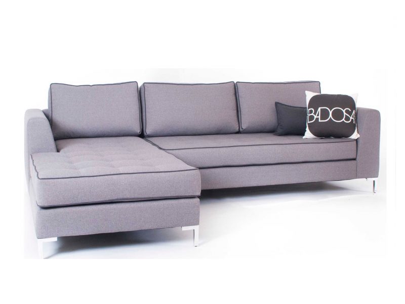 ספת שזלונג אפורה